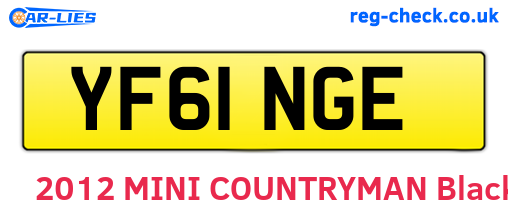 YF61NGE are the vehicle registration plates.