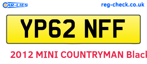 YP62NFF are the vehicle registration plates.