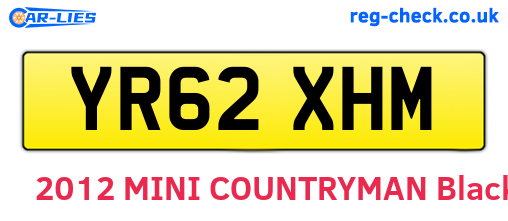 YR62XHM are the vehicle registration plates.