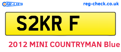 S2KRF are the vehicle registration plates.