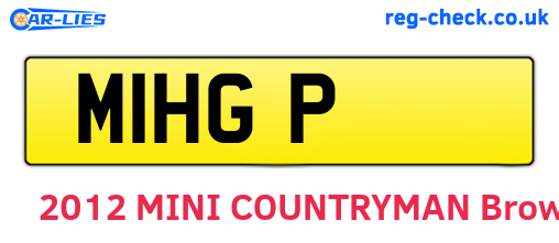 M1HGP are the vehicle registration plates.