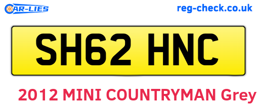 SH62HNC are the vehicle registration plates.
