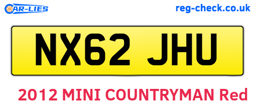 NX62JHU are the vehicle registration plates.