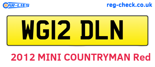 WG12DLN are the vehicle registration plates.