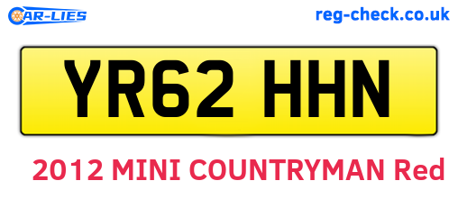 YR62HHN are the vehicle registration plates.