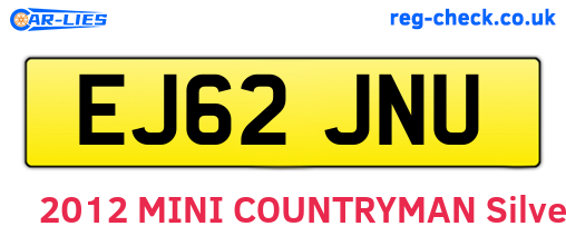 EJ62JNU are the vehicle registration plates.