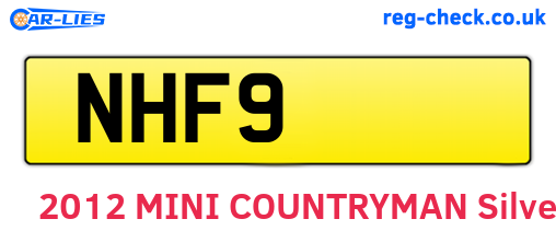 NHF9 are the vehicle registration plates.