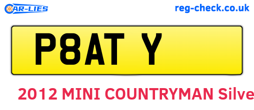 P8ATY are the vehicle registration plates.