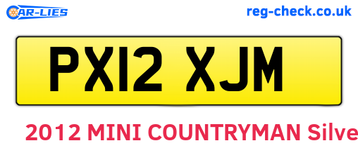 PX12XJM are the vehicle registration plates.