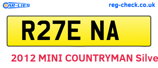 R27ENA are the vehicle registration plates.