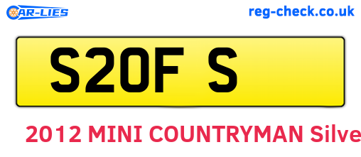 S2OFS are the vehicle registration plates.