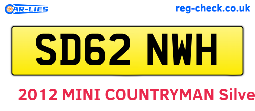 SD62NWH are the vehicle registration plates.