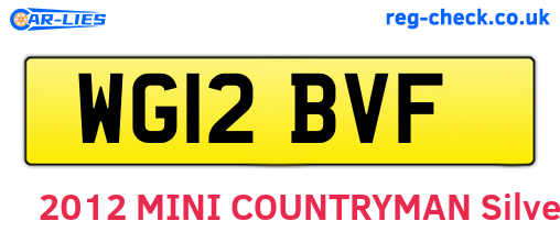 WG12BVF are the vehicle registration plates.