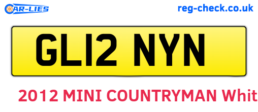 GL12NYN are the vehicle registration plates.