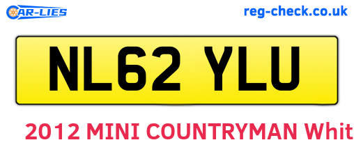 NL62YLU are the vehicle registration plates.