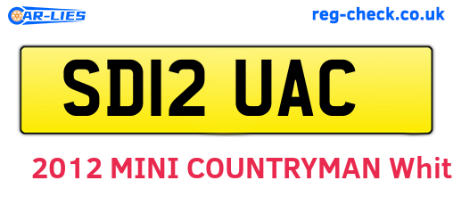 SD12UAC are the vehicle registration plates.