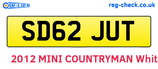 SD62JUT are the vehicle registration plates.