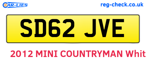 SD62JVE are the vehicle registration plates.