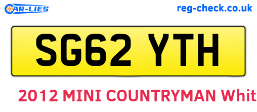 SG62YTH are the vehicle registration plates.