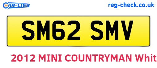 SM62SMV are the vehicle registration plates.