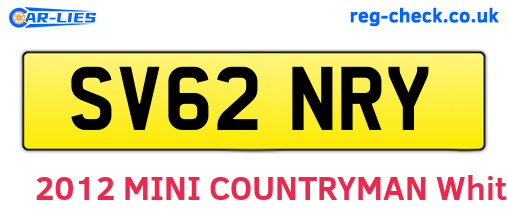SV62NRY are the vehicle registration plates.