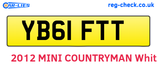 YB61FTT are the vehicle registration plates.