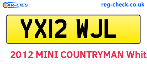 YX12WJL are the vehicle registration plates.