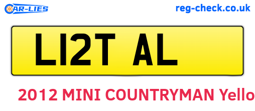 L12TAL are the vehicle registration plates.