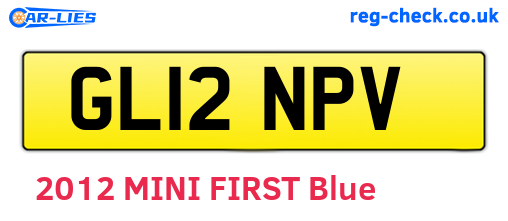 GL12NPV are the vehicle registration plates.