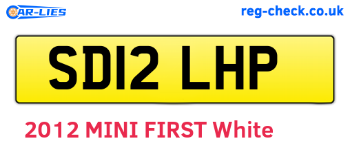 SD12LHP are the vehicle registration plates.