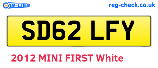 SD62LFY are the vehicle registration plates.