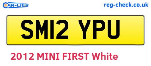 SM12YPU are the vehicle registration plates.