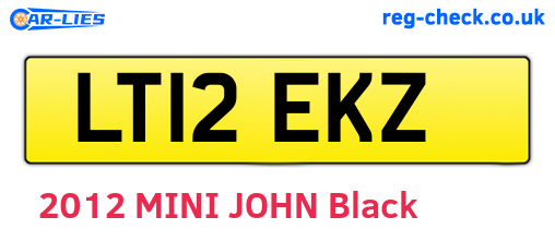 LT12EKZ are the vehicle registration plates.