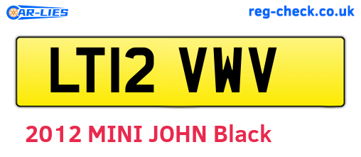 LT12VWV are the vehicle registration plates.