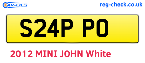 S24PPO are the vehicle registration plates.