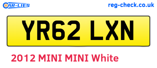 YR62LXN are the vehicle registration plates.