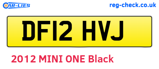 DF12HVJ are the vehicle registration plates.