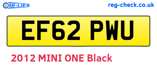 EF62PWU are the vehicle registration plates.