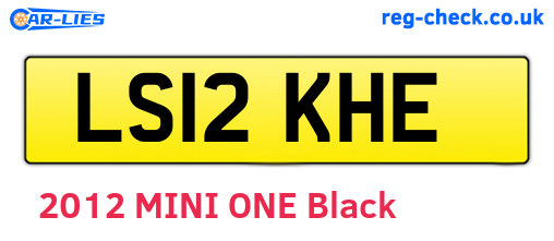 LS12KHE are the vehicle registration plates.