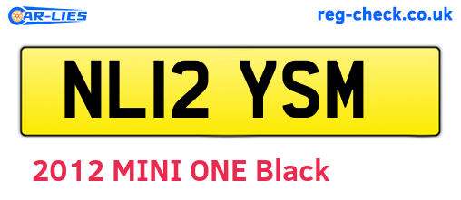 NL12YSM are the vehicle registration plates.