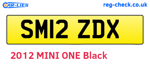 SM12ZDX are the vehicle registration plates.