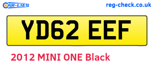 YD62EEF are the vehicle registration plates.