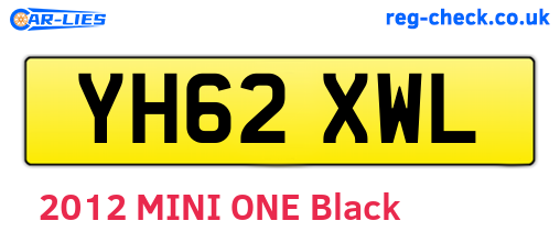 YH62XWL are the vehicle registration plates.