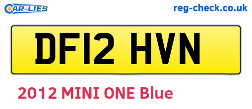 DF12HVN are the vehicle registration plates.