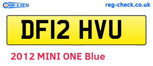 DF12HVU are the vehicle registration plates.