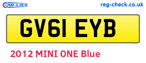 GV61EYB are the vehicle registration plates.