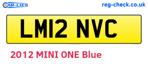 LM12NVC are the vehicle registration plates.