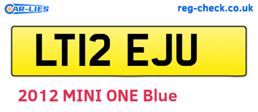 LT12EJU are the vehicle registration plates.