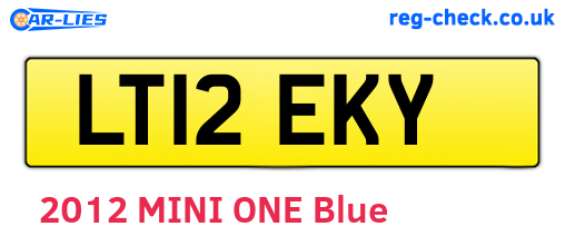 LT12EKY are the vehicle registration plates.