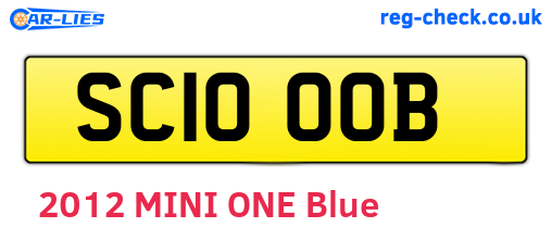 SC10OOB are the vehicle registration plates.